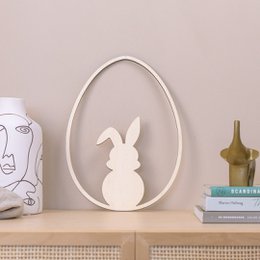 Houten krans paasei (VE = 2 stuks)