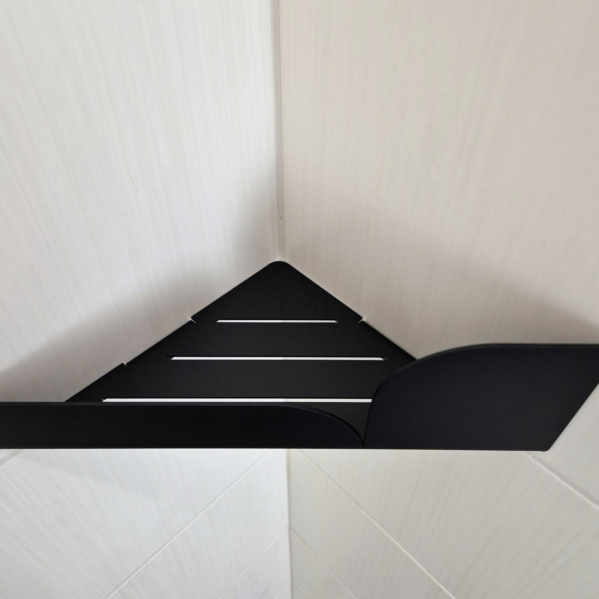 Shower corner shelf BAUHAUS, white, beige, grey, black
