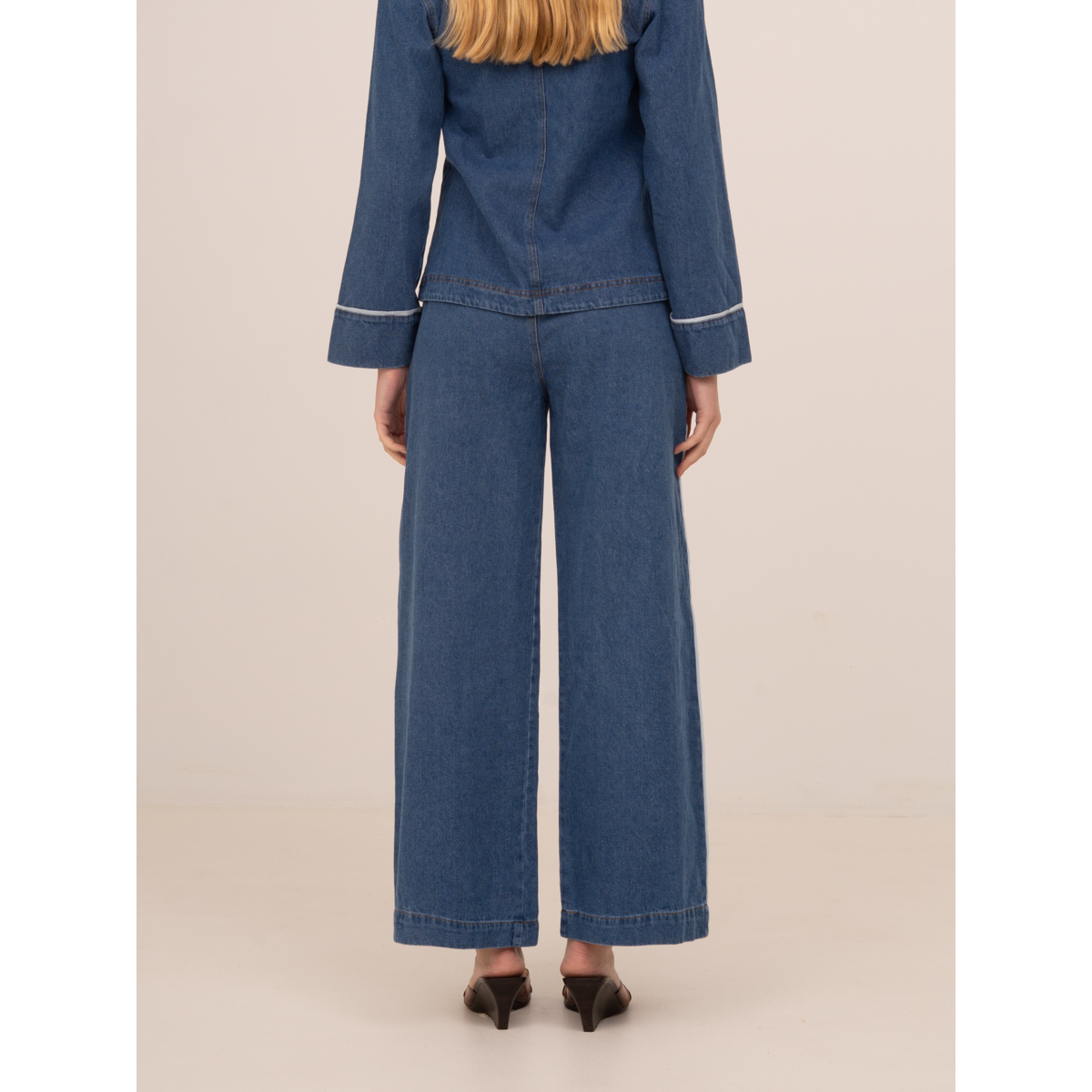 Flash Denim Wide Leg Pants