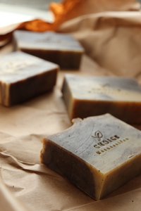 Natuurlijke zeep "koffiestruik" met kokosmelk, veganistisch, palmolie -vrij