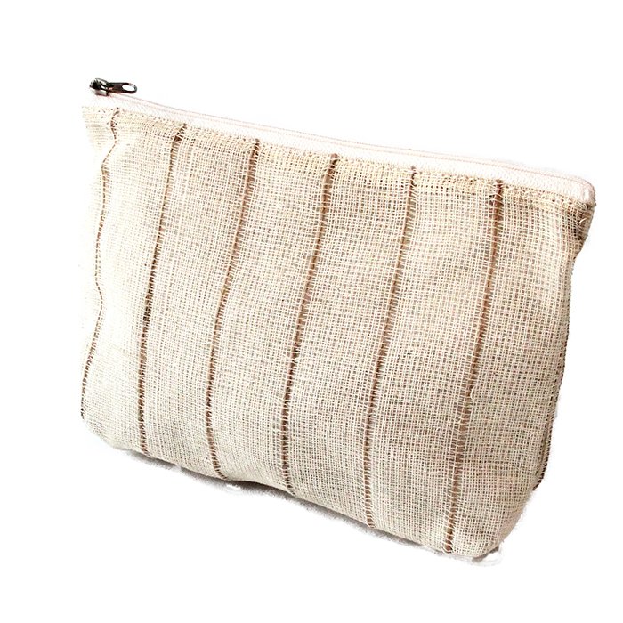 ANNA NERA Fairtrade Etui M - Make up tasje - Toilettasje - Toiletry bag - Natural M 300-022