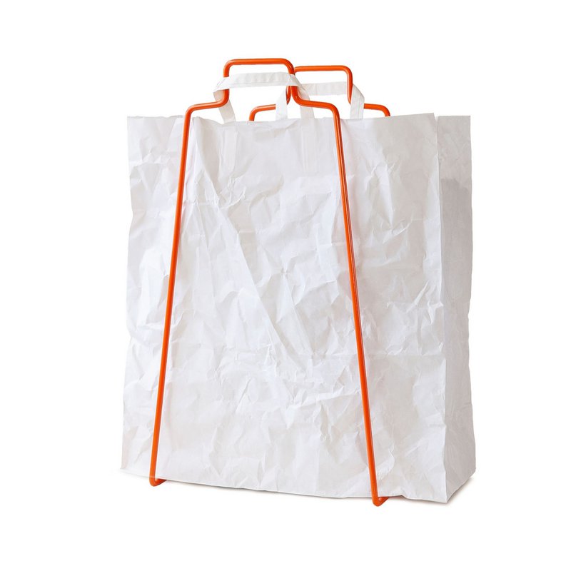HELSINKI paper bag holder orange