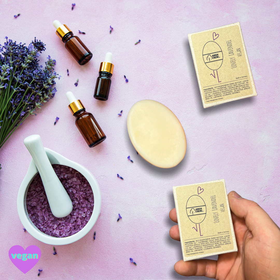 VEGAN Lovely Lavender - crème pour les mains végétalienne solide - 30 grammes