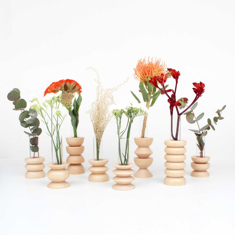 Totem Holzvase - Mittel Nº 1