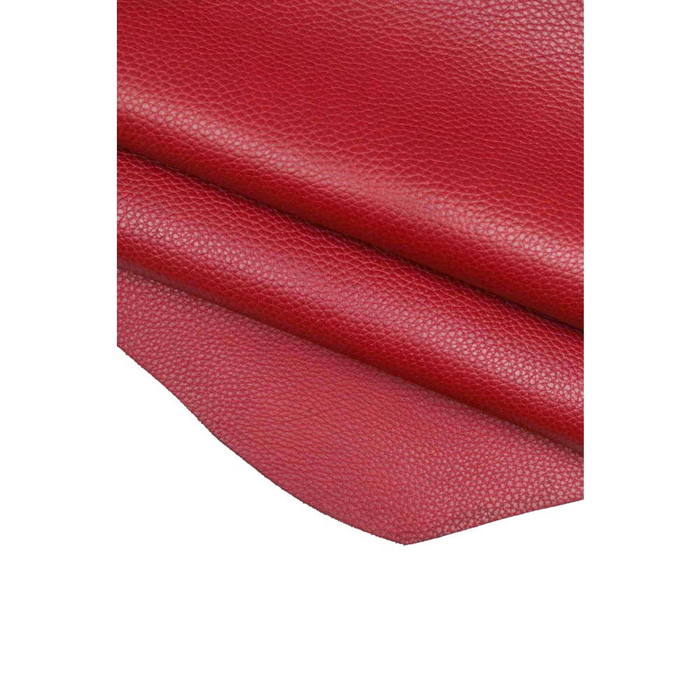 K0038VB | Wyprodukowano we Włoszech Zakładka Serce z prawdziwej skóry licowej, Dolar Grain - Kolor Czerwony - Wymiary: 6 x 5,5 x 0,5 cm - Opakowanie: sztywne dno/wieczko Pudełko upominkowe