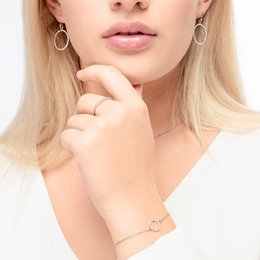 Bracelet Circle of Life, plaqué or rose 18 carats