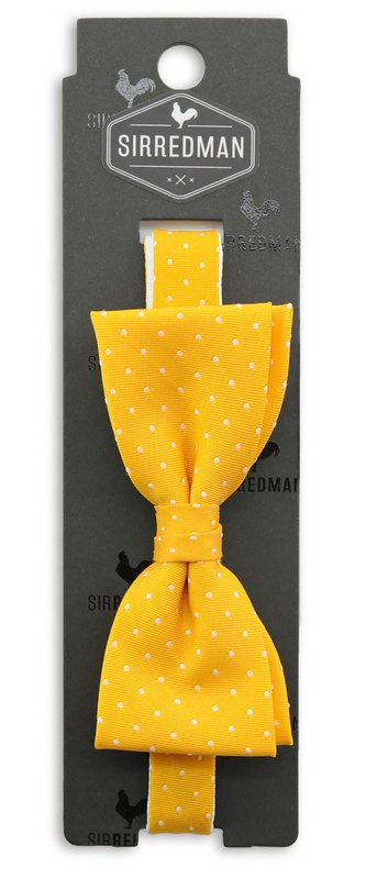 Sir Redman bow tie Micro Dots - yellow