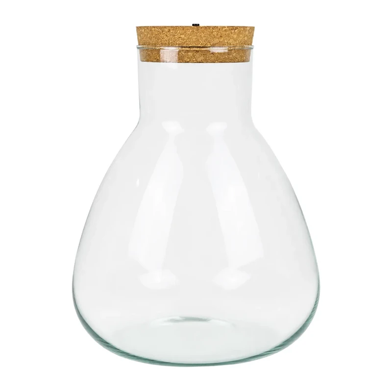 Glass Terrarium with LED Cork W-378F 28.5 cm