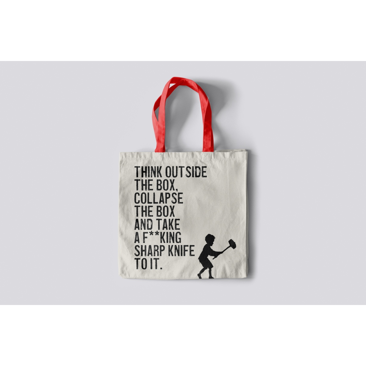 Banksy's Graffiti Mini Tote Bag - Denk buiten de gebaande paden