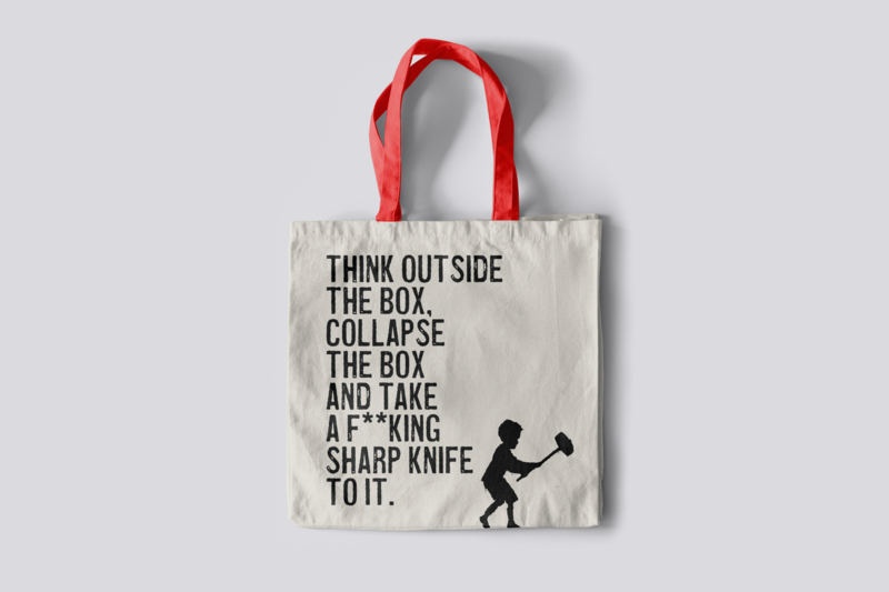 Banksy's Graffiti Mini Tote Bag - Denk buiten de gebaande paden