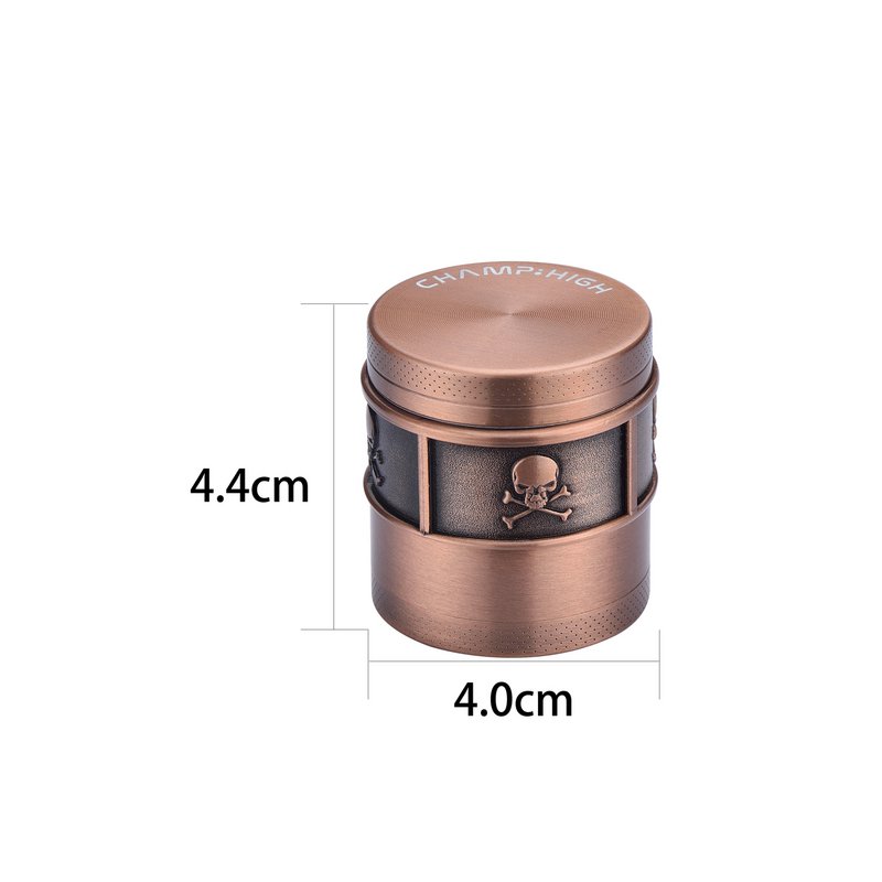 Présentoir 12 moulins à épices motif crâne - Arc en ciel, Rose Gold, Argenté et Or