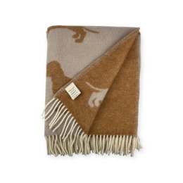 Dachshund / Teckel Plaid / Decke 100% Jungfrau Wolle / 2Sided