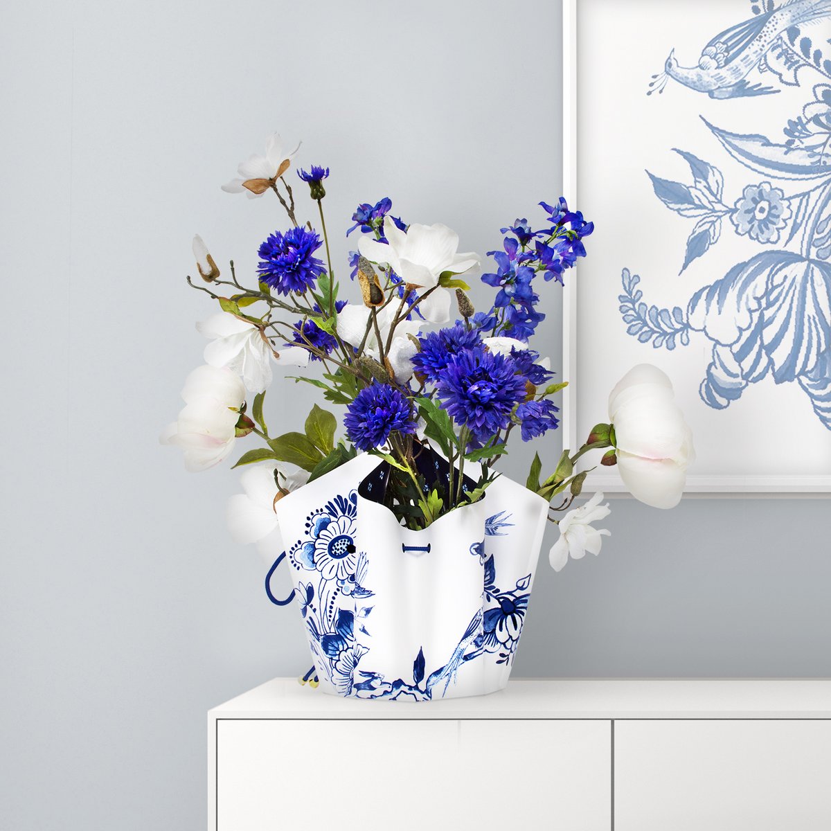 Hendrik 'Klappvase / Bogenvase' Delft Blue NO2 '
