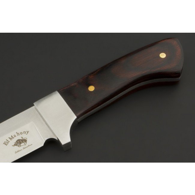 ED MAHONY Red Prairie Hunter, couteau de chasse, 440A