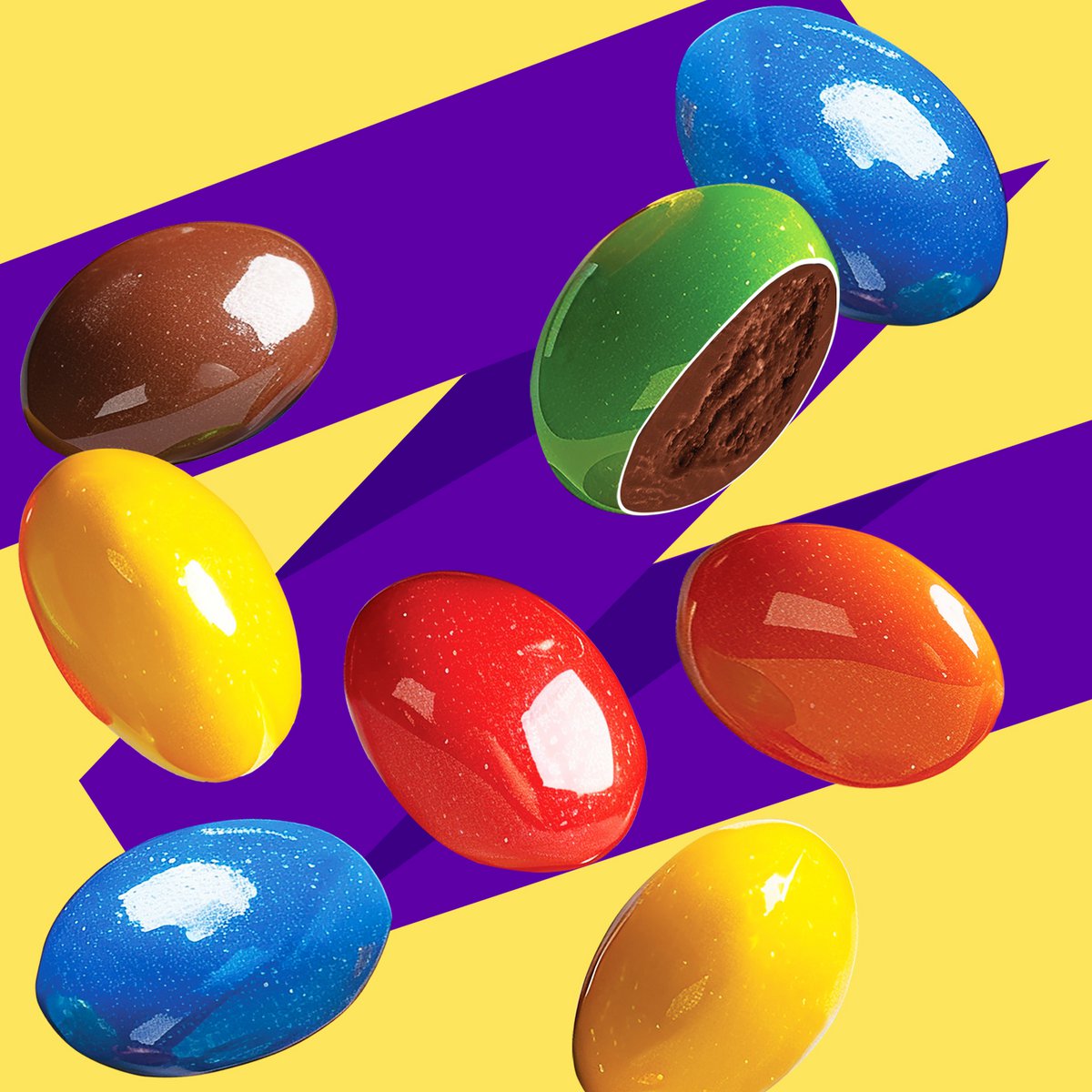Milk Chocolate Dragee – Colored Sugar-Coated Milk Chocolate Dragee