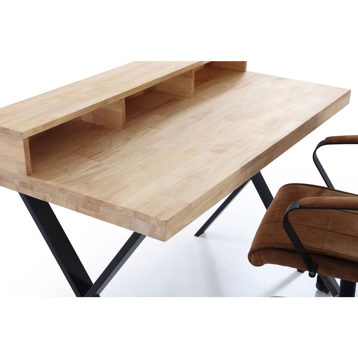 X-LOFT STUDIETAFEL NOORDSE EIKEN / ZWART. OK1205 (8472)