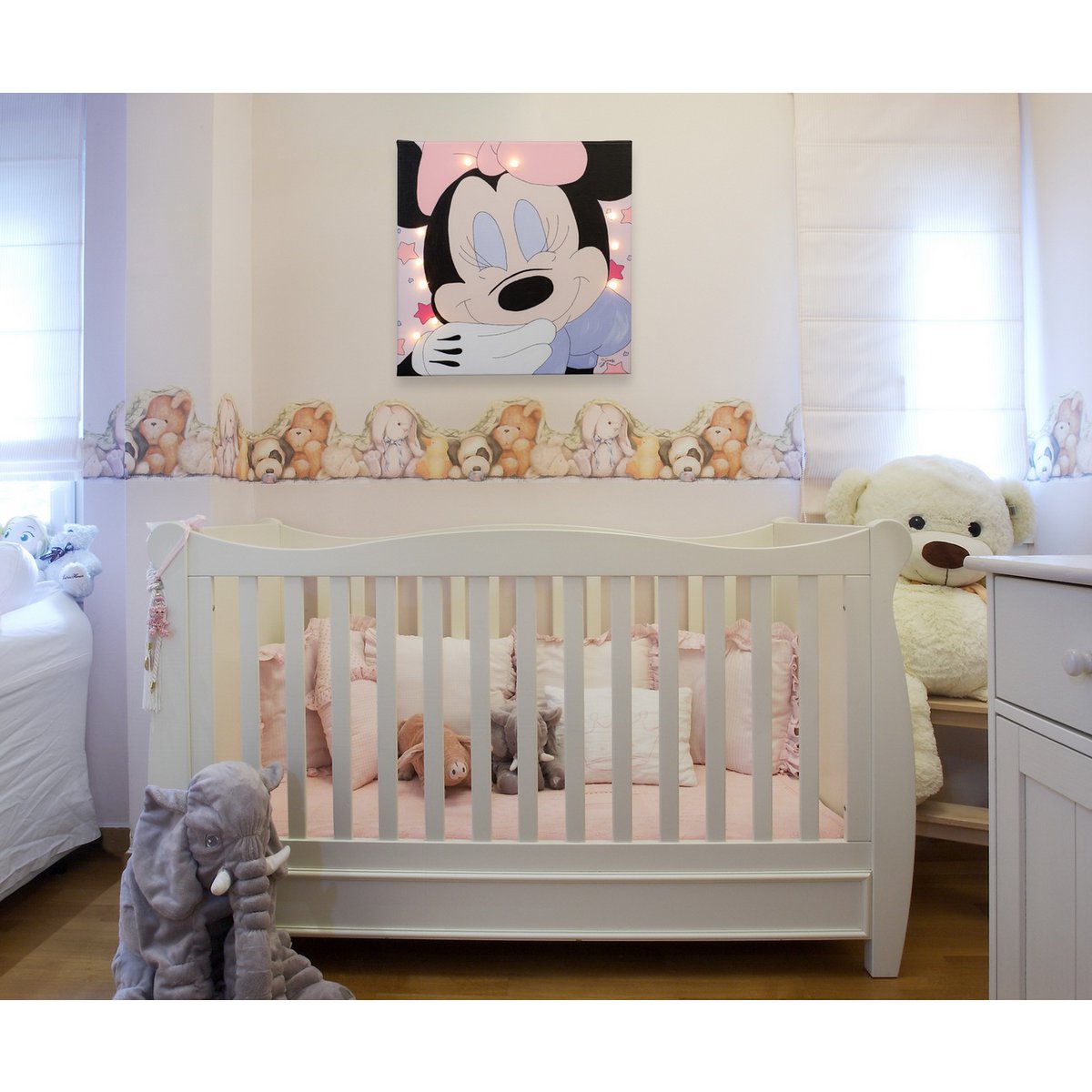 Minnie Mouse Led Licht Canvas
