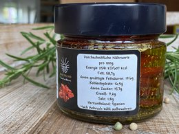 Tørrede tomater i olivenolie fra Santanyi Mallorca 0,1 kg