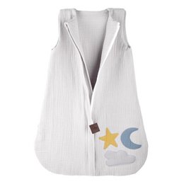 Hi Little One - Muselina de 2 capas Day & Night White