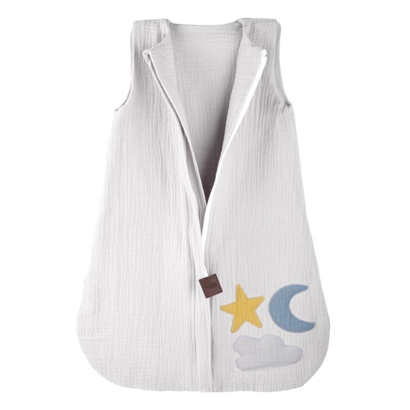Hi Little One - Muselina de 2 capas Day & Night White