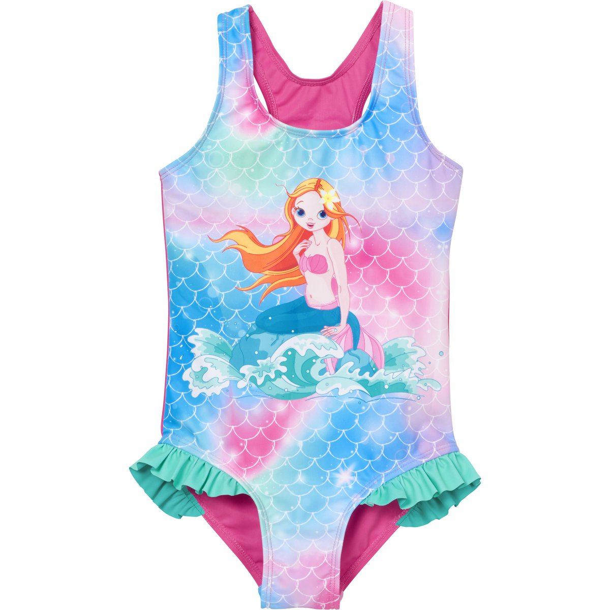 UV-Schutz Badeanzug Meerjungfrau - pink