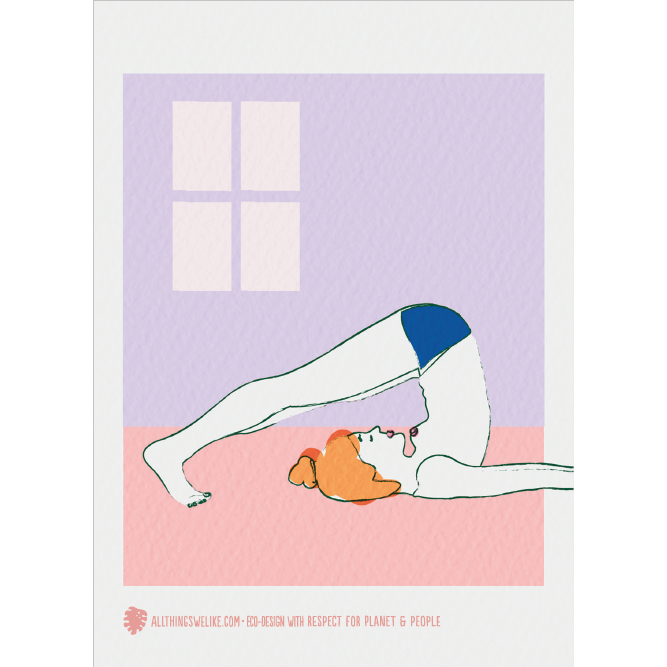Naked Yoga - Plow pose