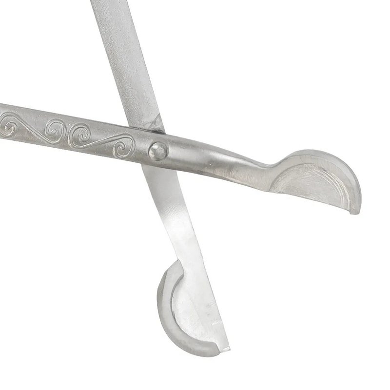 Wick cutting scissors candle maintenance