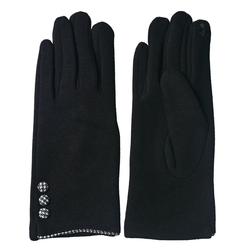 Handschuhe Winter 8x24 cm Schwarze Baumwolle
