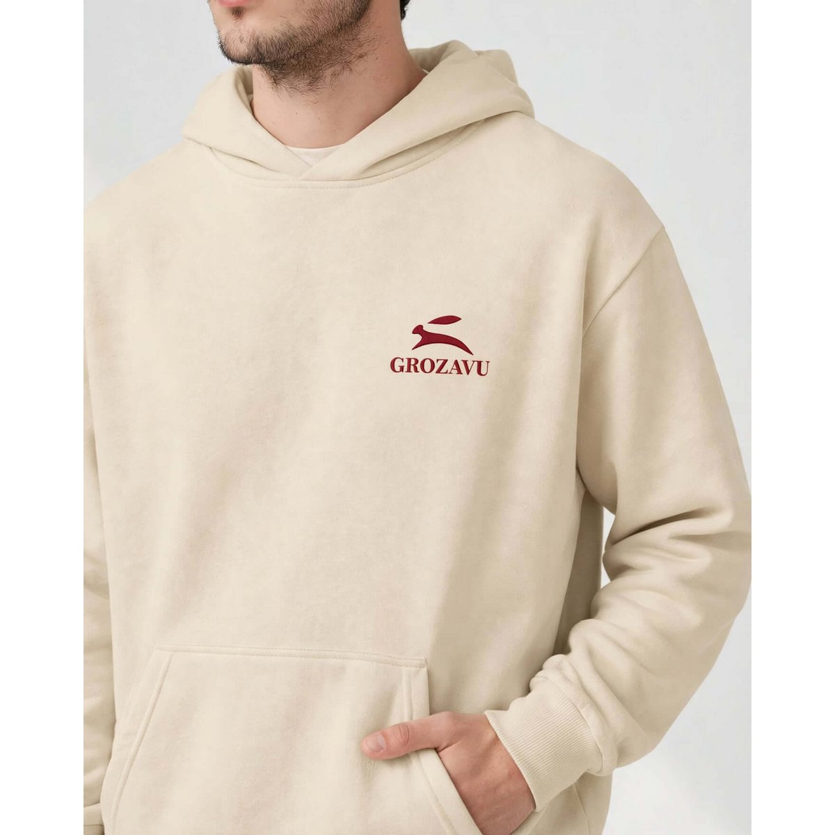 Übergroßer Hoodie – Mill-Dyed, 340 g/m²