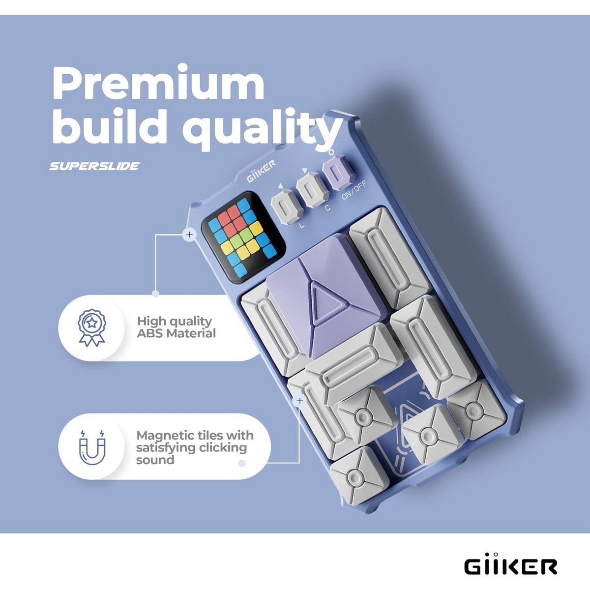 Jeu de puzzle GiiKER Super Slide, LAVANDE