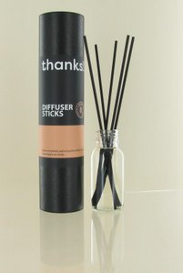 Diffusorstäbchen in Koker Zwart/Peach Danke!
