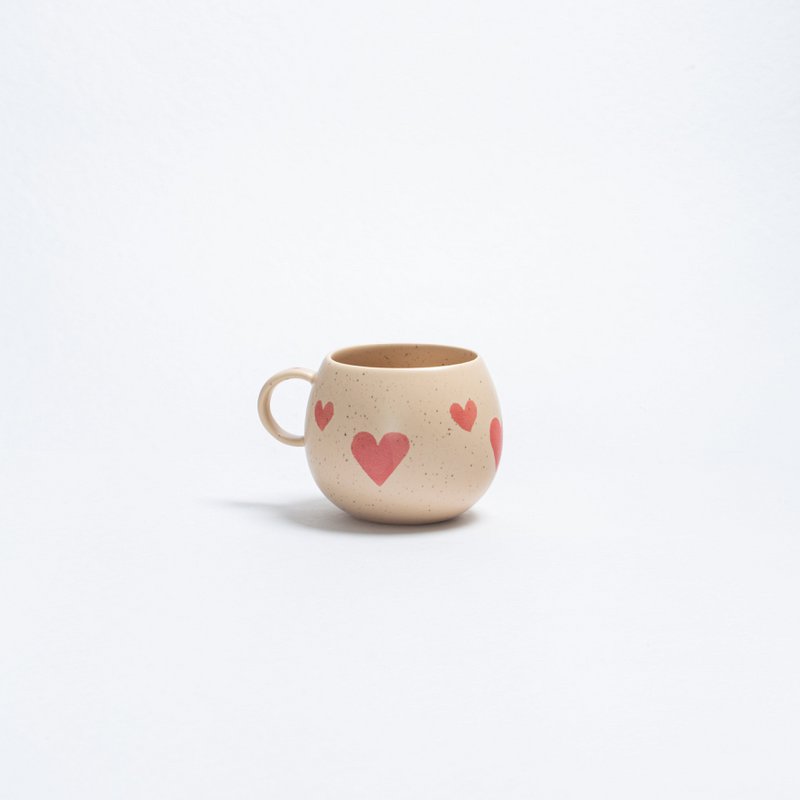 Cozy Hearts Stoneware Ball Mug 500ml Limited Edition