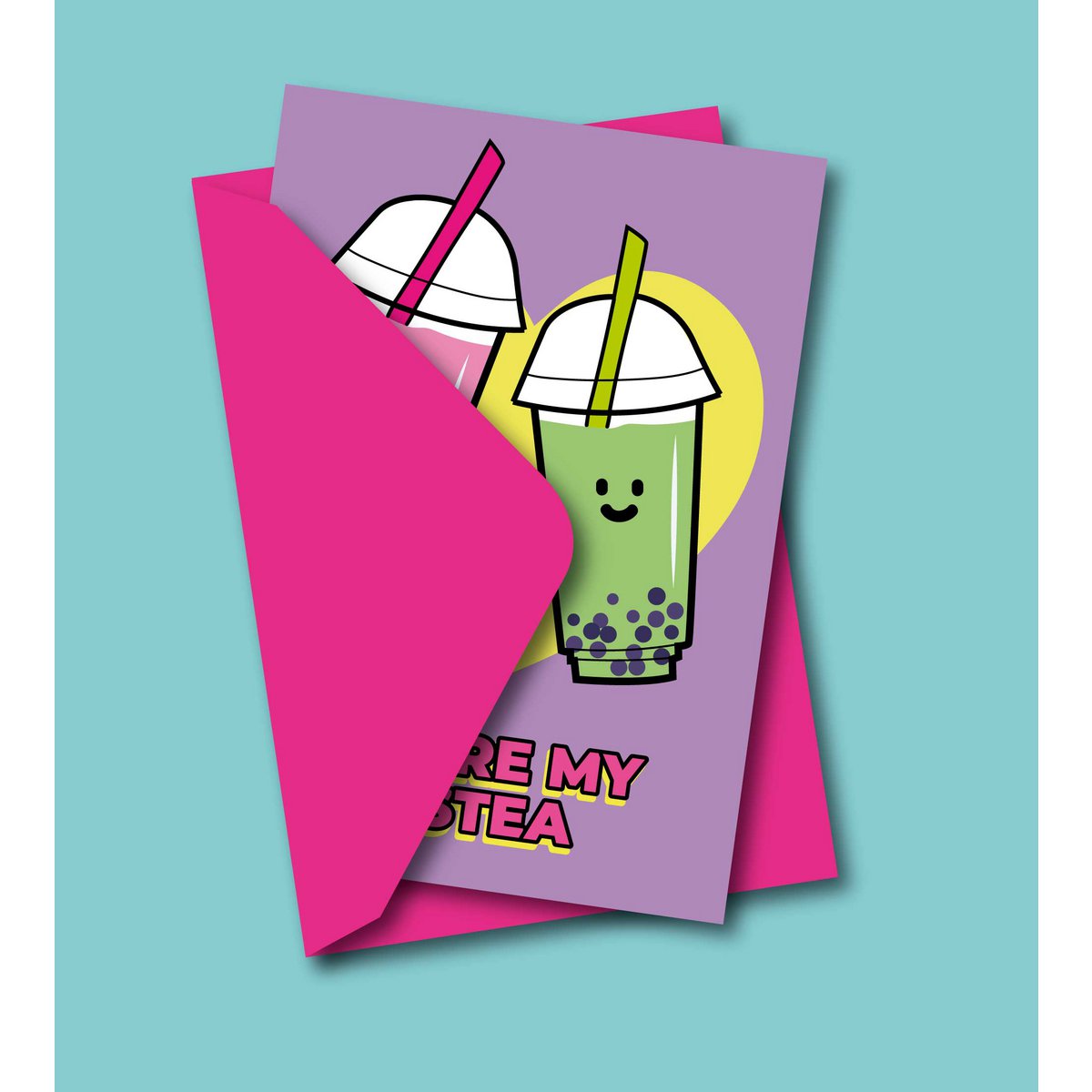 Bestea Bubble Tea Grußkarte