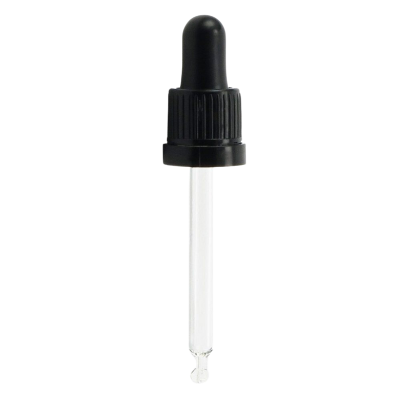 Pipet Dop (DIN18) - Zwart