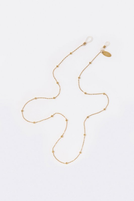 Cadena de gafas Ball Gold