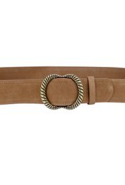 Cinturón mujer de piel serraje con hebilla estilo vintage FD450