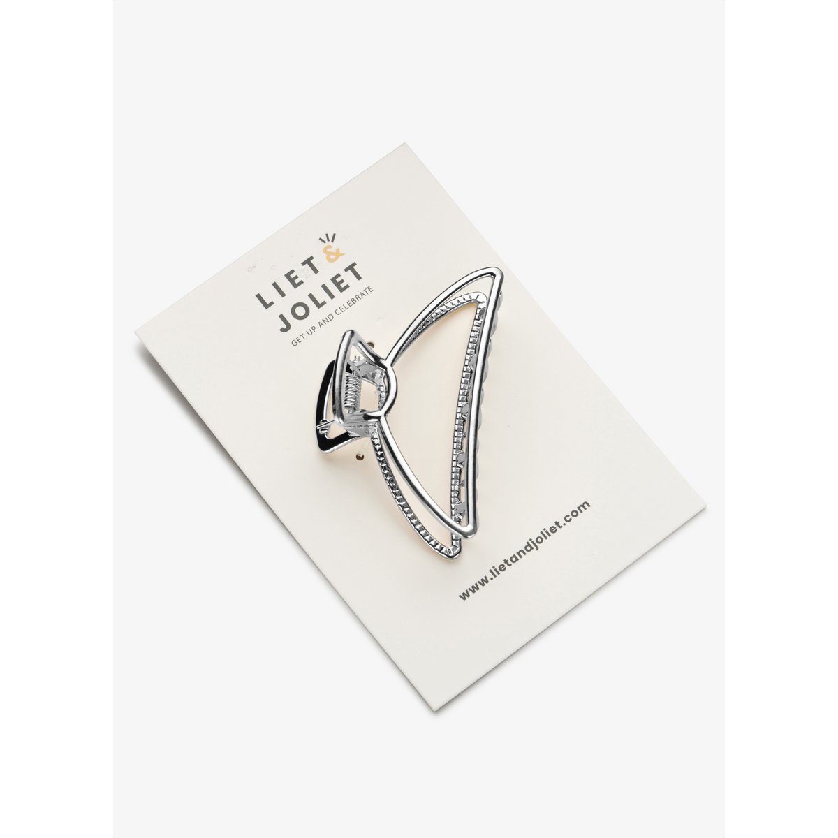 Hair clip Caro silver plated
