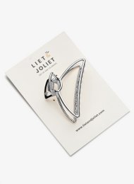 Hair clip Caro silver plated