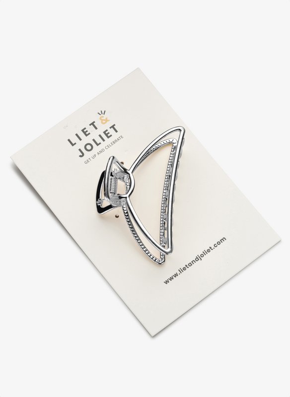 Hair clip Caro silver plated