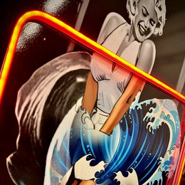 Marilyn Wave Kanagawa | LED -Wandkunst