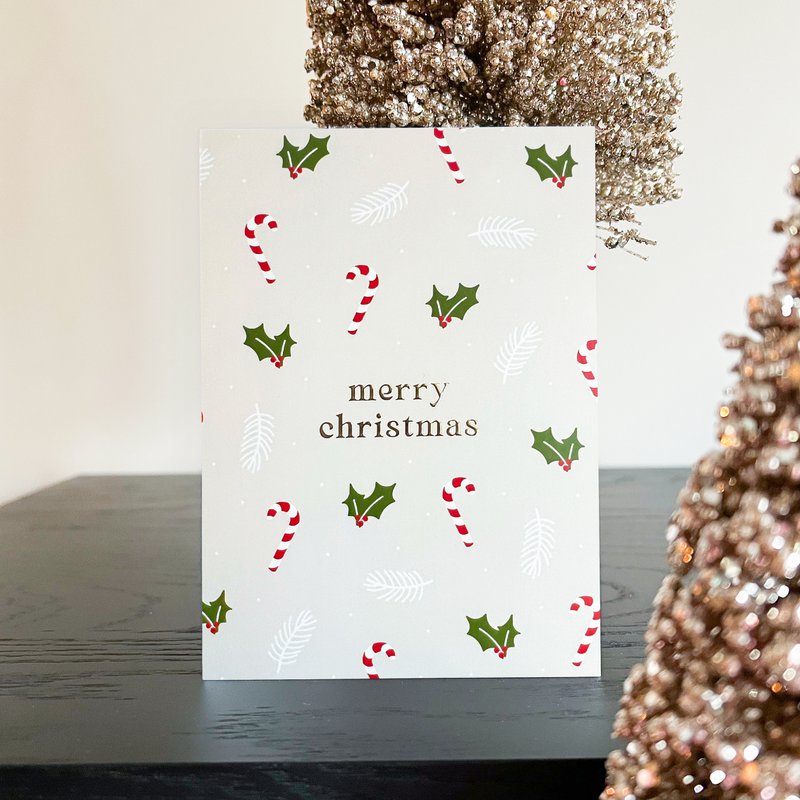 Karte Frohe Weihnachten | Goldfolie