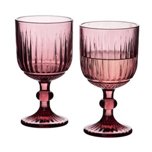 ELISE PURPLE Set of 4 glasses 350ml9x16,4cm