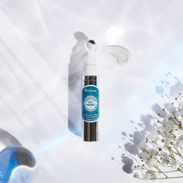 A white, cylindrical eye reviving roll-on product with a metal applicator tip. The product is designed for use on the delicate eye area to help revive and refresh the eyes.