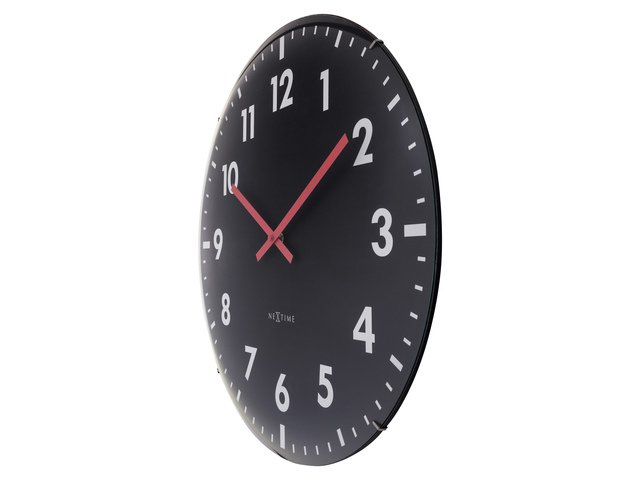 Zegar ścienny NeXtime Duomo 50 cm czarny
