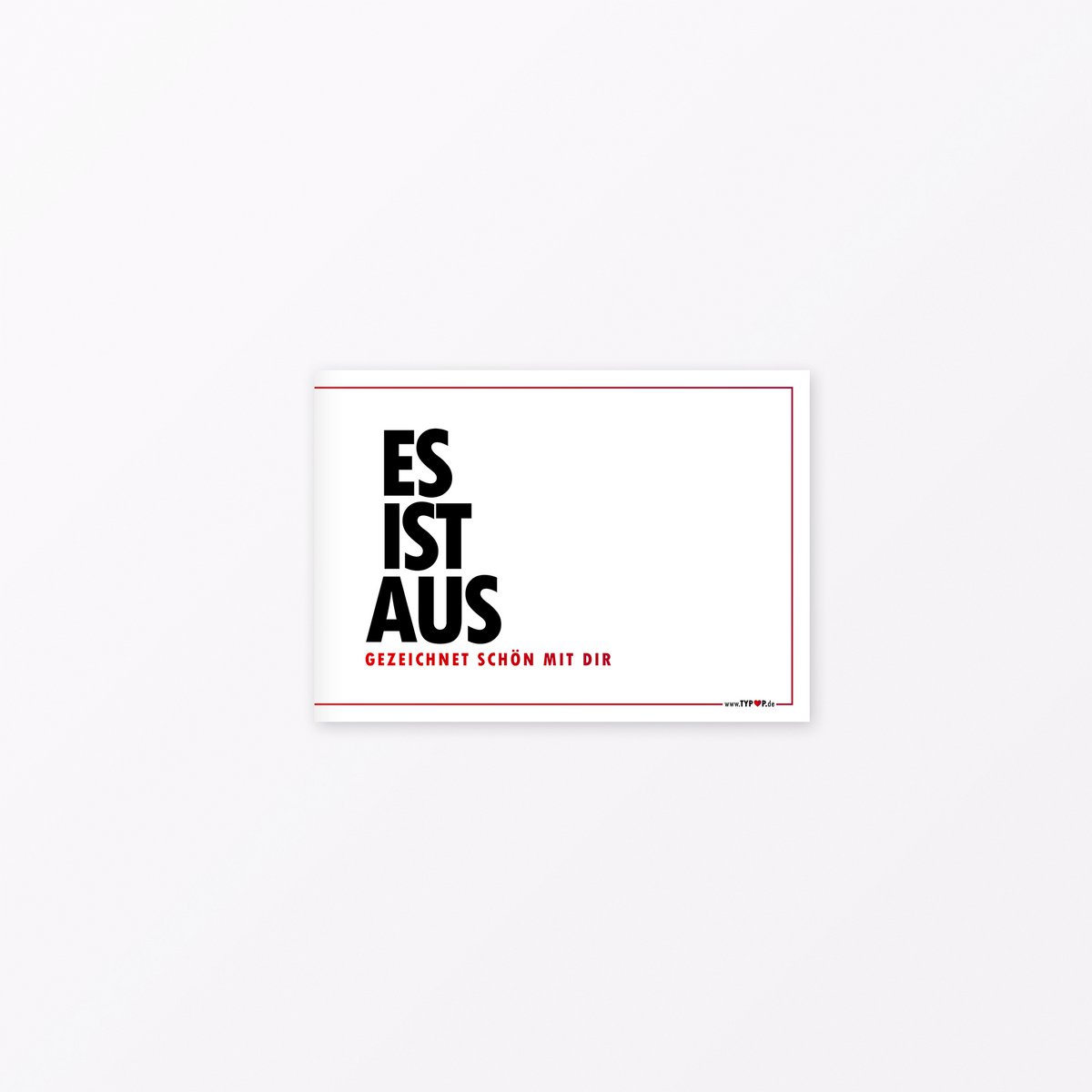 Gutscheinheft "Es ist aus" für die FRAU mit 6 Gutscheinen