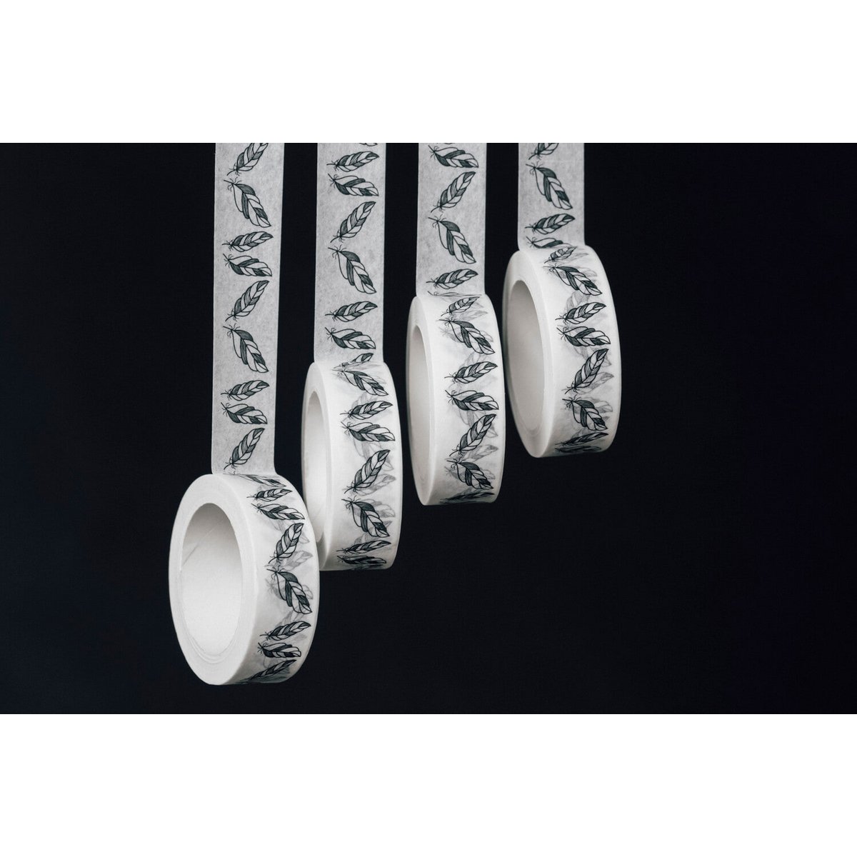 feathers washi tape