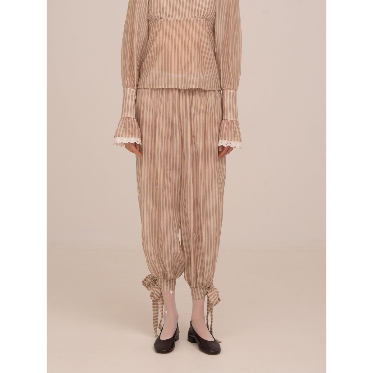 Strawberry Crush Pink Striped Trousers