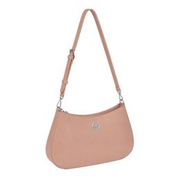 RB1036AU | LARA Hobo-Tasche für Damen aus echtem Saffiano-Leder, hergestellt in Italien. Pulverfarbe