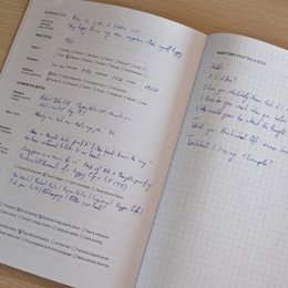 Blogger brevpapir notesbog