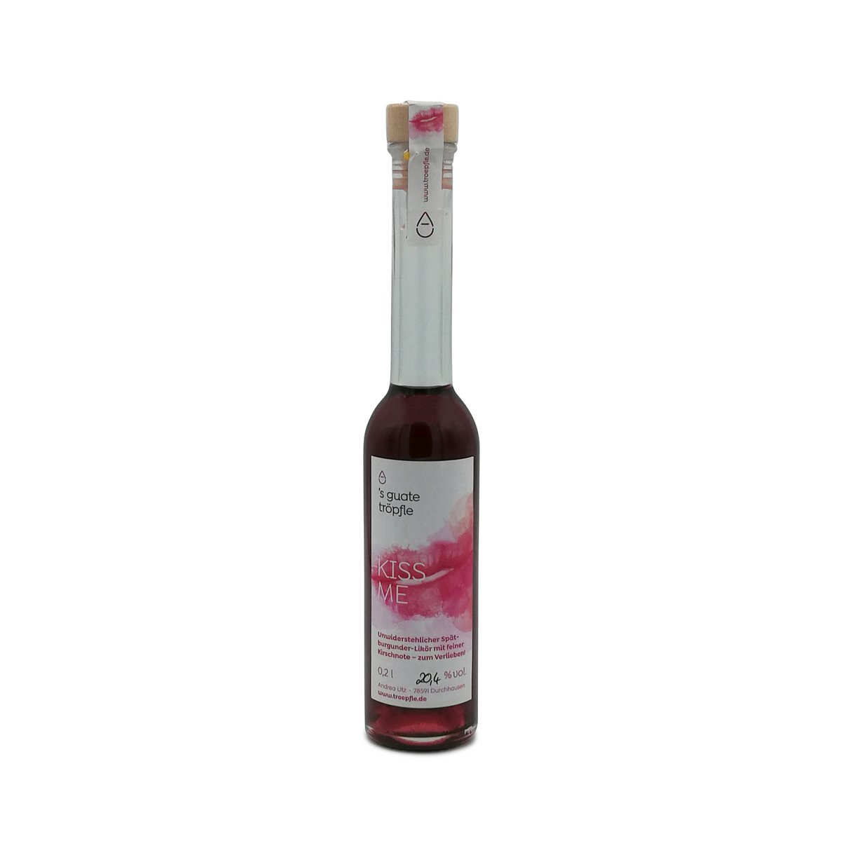 Kiss Me, vinlikør med kirsebær 20,4% vol.  200 ml